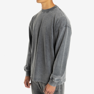 T-shirt personnalisé pour homme, surdimensionné, 100% coton, grande taille, logo imprimé, coupe ample, tricoté - Product Image 3