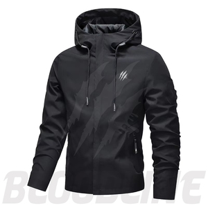 BLOODLINE INTERNATIONAL Men's Color Blocking <b>Waterproof</b> Breathable Windproof Eco-Friendly Quick Dry Puffer <b>Jacket</b> Zipper Closure - Product Image 3
