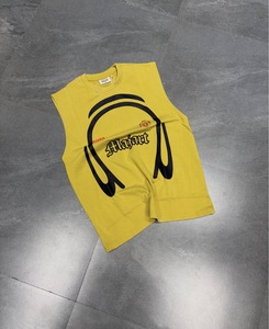 Camiseta sin mangas de algodón para hombre, talla grande, cuello redondo, estilo urbano, con estampado de letras en la espalda, diseño de punto, informal, tipo muscle. - Product Image 2