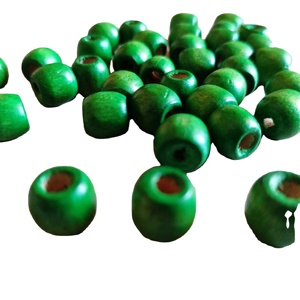 Cuentas de Madera con Forma Personalizada y Cuentas de Madera de Colores, Hechas a Mano, Producto Indio - Product Image 1