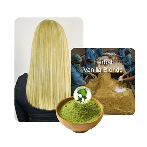 Tinte para el cabello Henna Rubio vainilla herbal de etiqueta privada de la mejor calidad semipermanente con ingredientes a base de hierbas - Product Image 2