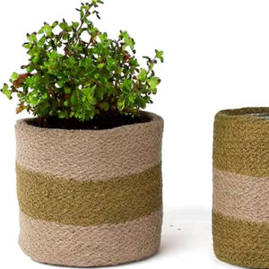 Panier en corde de jute naturelle, multi-usages, fait main, pour plantes succulentes, disponible chez l'exportateur - Product Image 1