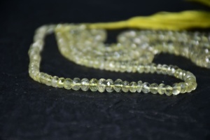 Cuentas Sueltas de Cuarzo Limón Natural AAA, Facetadas en Forma de Rondelle, para la Fabricación de Joyas, Venta al Por Mayor, Origen India - Product Image 5