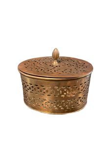 Boîte à cigares décorative en laiton pour un style d'intérieur d'inspiration antique, avec une artisanat traditionnel en laiton et une grande utilité - Product Image 3