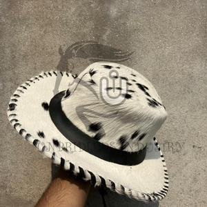 Handmade Cowboy Leather Hat Cowhide Western <b>Style</b> Adjustable All <b>Head</b> Sizes - Product Image 3