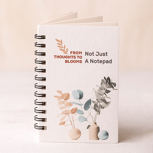 Bloc de Notas BioQ Ecológico de Papel Plantable con Semillas B7 |   Cuaderno Espiral de 72 Páginas, Papelería Sostenible |   Regalo Corporativo Ecológico - Product Image 2