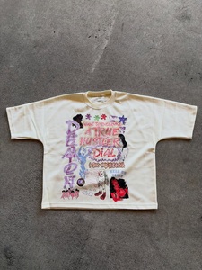 Camiseta Unisex Oversize de Estilo Urbano, con Logotipo Personalizado, Impresión y Bordado, Algodón Grueso, OEM ODM - Product Image 3