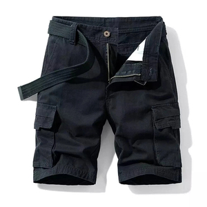 Shorts cargo pour hommes pour la randonnée en plein air, 100% coton, taille mi-haute, multi-poches, respirant, imperméable, été, décontracté, design personnalisé, OEM - Product Image 1