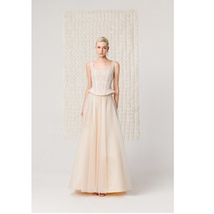 Ready To Ship Long Skirt Elegant Clothing ARCHLINE MIDI SKIRT Sparkly Mesh Fabric ODM Private Label Long <b>Maxi</b> Skirts Women - Product Image 6