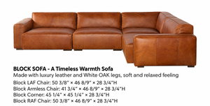 Modern L Shape Genuine Leather Sectional Sofa Modular Design Cushion Back Square Arm Eco-Friendly School Workshop Park Use - Product Image 2