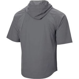Blouson de baseball unisexe coupe-vent à manches courtes en tissu tissé extensible à dos plat pour sports d'hiver en plein air – Vente en gros - Product Image 2