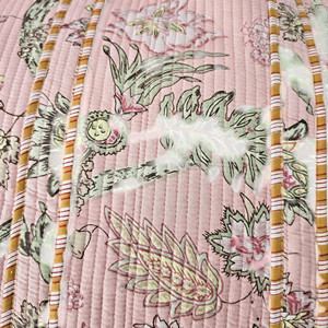 Sac fourre-tout en coton matelassé à fleurs roses, style bohème, ouvert en dessus, pour femmes, toutes saisons - Product Image 6
