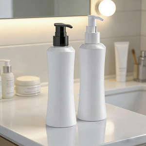 Botella de Plástico PET Blanca de 250 ml y 8 oz con Bomba para Loción, Cuidado de la Piel, Aceite, Crema, Envase Cosmético, Venta al por Mayor - Product Image 2