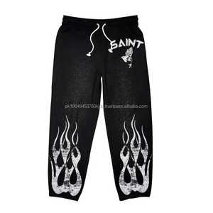 Survêtements lavés à l'acide Survêtements de jogging d'entraînement en polaire Ensemble de mode décontractée Survêtement évasé empilé lavé à l'acide Vêtements de vente en gros pour hommes - Product Image 3
