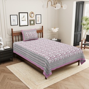 Parures de lit en coton imprimé végétal personnalisées HEAVENBIRDS exclusives, 1 housse de couette et 1 taie d'oreiller, 300 fils au pouce carré, écologiques et naturelles - Product Image 3