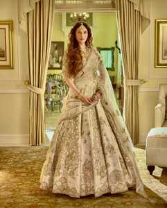 Beautiful Indian Ethnic Wear for Wedding and <b>Festive</b> Function in Heavy Sequins Zari Work Lehenga Choli for Women Fancy Outfit - Product Image 1