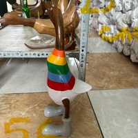 Décoration de canard en bois de bambou 100% faite à la main Décoration intérieure écologique de Bali pour mariage et Pâques Petites commandes Bienvenue