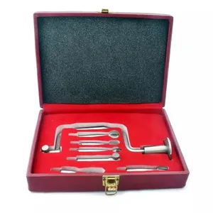 Manual Cranial Drill with 3 Burrs and 3 Perforators Stainless Steel <b>Neurosurgery</b> Surgical <b>Instrument</b> Set CE Approved - Product Image 1