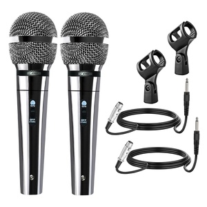 Microphone XLR 5Core, 2 pièces, micro dynamique, karaoké, chant, micros de studio, micros portatifs - Product Image 1