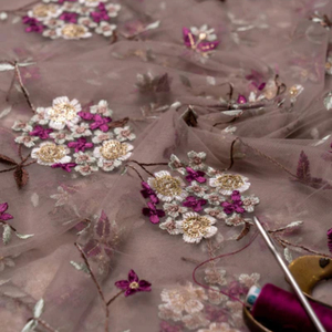 Premium Sequence Embroidery Fabric For Women Fashion Wear Designer Garments Party Wear Dresses Kaftan Abaya Bridal Wear - Product Image 3
