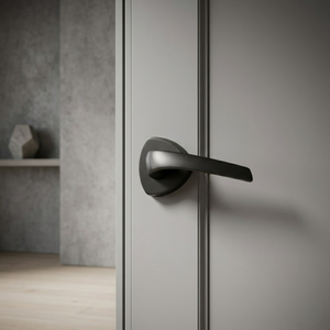 Modern Villa Brass Mortise <b>Lock</b> <b>Handle</b> with Stylish Antique Black Gold and Graphite Finish Designer Lever Shape and Smooth Door - Product Image 3