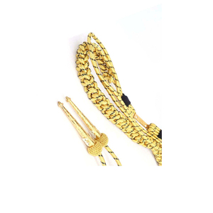 Aiguillette de qualité supérieure, cordon d'épaule tressé or et argent, décoration cérémonielle, accessoire vestimentaire personnalisé OEM ODM en gros - Product Image 4
