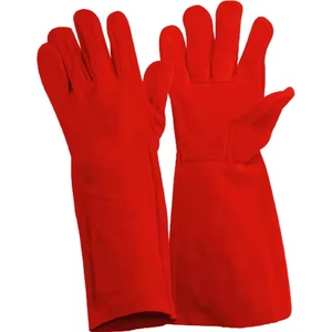 ถุงมือหนังวัวคุณภาพสูง ทนไฟ ป้องกันอันตราย สำหรับงานอุตสาหกรรม  บุด้วยไนไตรล์และผ้าฝ้าย เหมาะสำหรับงานก่อสร้างและงานเชื่อม - Product Image 3