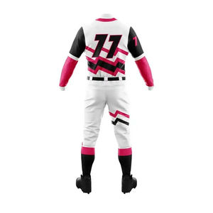 Uniforme de baseball personnalisé le plus vendu avec logo imprimé sur le devant, 100 % polyester, impression numérique, séchage rapide et respirant - Product Image 6