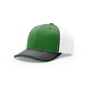 Casquette de sport bicolore style trucker avec logo ajustable, 6 panneaux, profil moyen, maille respirante, pour adulte, usage extérieur, fabriquée en usine au Vietnam - Product Image 2