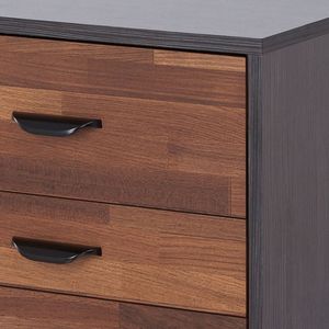 <b>Walnut</b> and Espresso 3-Drawer Rectangular Accent Console <b>Table</b> - Product Image 5