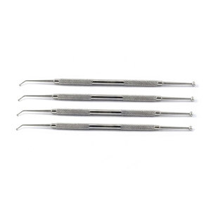 4-teiliges Manuelles Dental-Ballburnisher-Set 27 29 Ovoid Doppelendige Amalgam-Komposit-Füllinstrumente aus Deutschem Edelstahl - Product Image 4