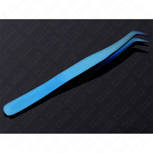 Pinzas de Acero Inoxidable con Punta de Plasma Azul para Extensión de Pestañas, Herramienta de Precisión para Aislamiento y Volumen de Pestañas, Marca Privada - Product Image 5