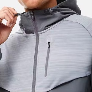 ชุดวอร์มผู้ชายสำหรับวิ่งกลางแจ้ง สตรีทแวร์ เสื้อกันลม ชุดเซ็ต ไซส์ใหญ่ ระบายอากาศได้ดี น้ำหนักเบา ผลิตจากผ้าโพลีเอสเตอร์/ไนลอน - Product Image 5