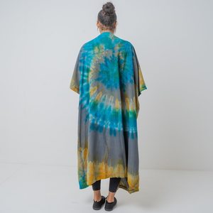 Magnifique Nouveau Kimono d'été Oversize pour Femme, Style Bohème Chic, Idéal pour les Vacances et les Festivals, Tendance Tie-Dye - Product Image 2