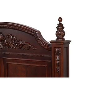 Cama Queen Post Lyndon QB G09400A, Modelo de Madera de Cerezo, Elegante Cama de Madera Tamaño Queen - Product Image 2