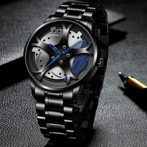 Reloj de Lujo para Hombre, Diseño de Rueda de Coche, Caja de Acero Inoxidable, Esfera de Cristal, Modelo ODM 7069 - Product Image 3