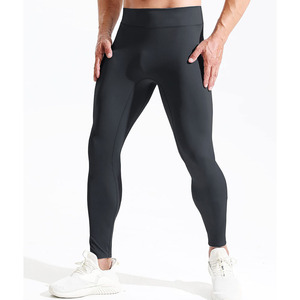 ODM Leggings de compression pour hommes en polyester élastique de haute qualité, personnalisables, pour l'entraînement, vente en gros - Product Image 2