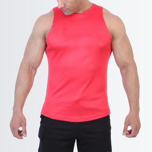 New Design Men's Gym Running Tops Casual Breathable Quick Dry Eco-Friendly Knitted 100% Cotton Oversized Athletic Tank Tops for - Product Image 1