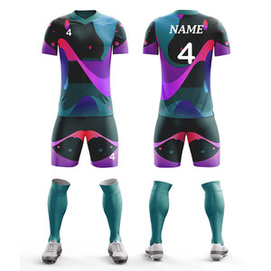 Uniforme Deportivo Personalizado OEM, Traje de Fútbol de Malla 100% Poliéster, Impresión Digital, Uniforme para Clubes de Fútbol y Baloncesto - Product Image 1