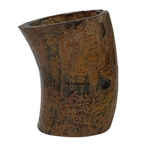 Portaescobillas de Cuerno con Forma Redonda, Acabado Rústico, para Baño, Decoración Tradicional para el Hogar, Calidad Premium - Product Image 1