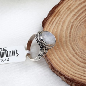 Premium High Quality Certified Natural Moonstone Gemstone 925 Solid Sterling <b>Silver</b> Bezel Setting Handmade Jewelry <b>Ring</b> - Product Image 2
