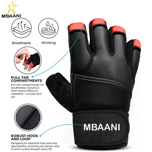 Guantes de Gimnasio para Hombre y Mujer, Cuero Maya Hide, Muñeca de 50 cm de Largo, Protección de Palma, para Levantamiento de Pesas, Peso Muerto, Fisicoculturismo y Ejercicio - Product Image 3