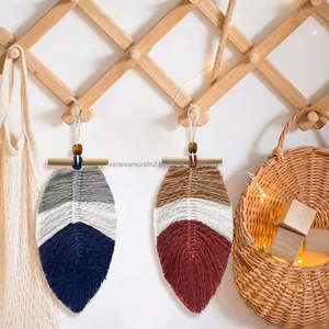 Elegante Tapiz Boho Grande de Macramé para Colgar en la Pared, Hecho a Mano con Cuerda de Algodón, Decoración de Pared para Sala de Estar, Dormitorio, Fondo de Boda - Product Image 5