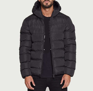 promotion Down Coat Men's Bright Face Trend Hooded Short Thick Winter Bomber Shiny Puffer Men's Jacket - Product Image 5