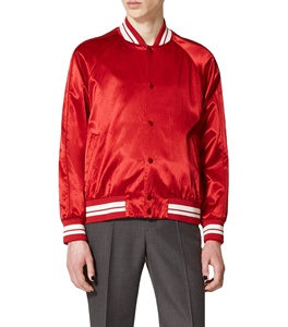 Veste universitaire en satin pour homme de haute qualité 2026, tissu tricoté imperméable, taille XL, style streetwear, poche collée - Product Image 4