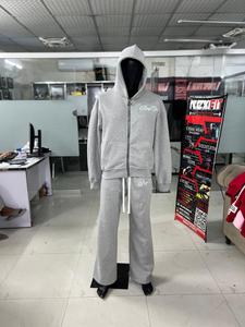 Modern Windbreaker <b>Tracksuit</b> Hooded <b>Tracksuit</b> Set Full Length Zipper Loose Fit Streetwear Athletic Wear With <b>Yellow</b> Logo Print - Product Image 6