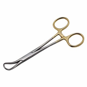 คีมหนีบผ้าขนหนูแบบขายส่ง Backhaus ขนาด 5.5 นิ้ว สแตนเลสสตีล พร้อมระบบล็อคแบบ Ratchet สำหรับการผ่าตัดและทางการแพทย์ ราคาถูก รับผลิตตามสั่ง - Product Image 1