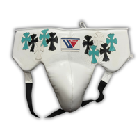 Protège-guêtres de boxe Winning Cross Patches en cuir premium, protection pour le sparring, séchage rapide, respirant, confortable, tailles S-XL
