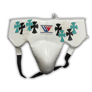Protector Inguinal de Boxeo Winning Cross Patches, Cuero Premium, Protección para Sparring, Secado Rápido, Transpirable, Cómodo, Tallas S-XL - Product Image 1