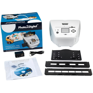 Photo, Slide & Film Scanner Converter with 2.4" Preview Screen, SD Card Storage, USB Transfer, 10MP Resolution - Product Image 2